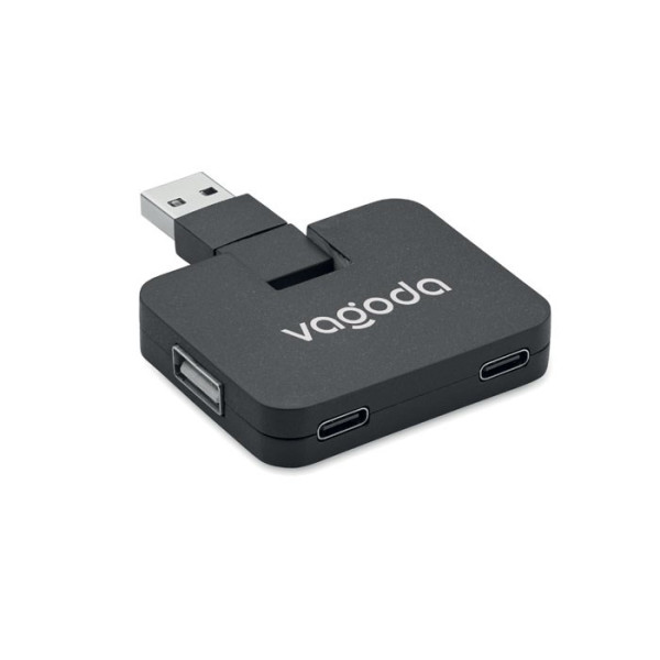 SQUARE-C - 4-poorts USB-hub