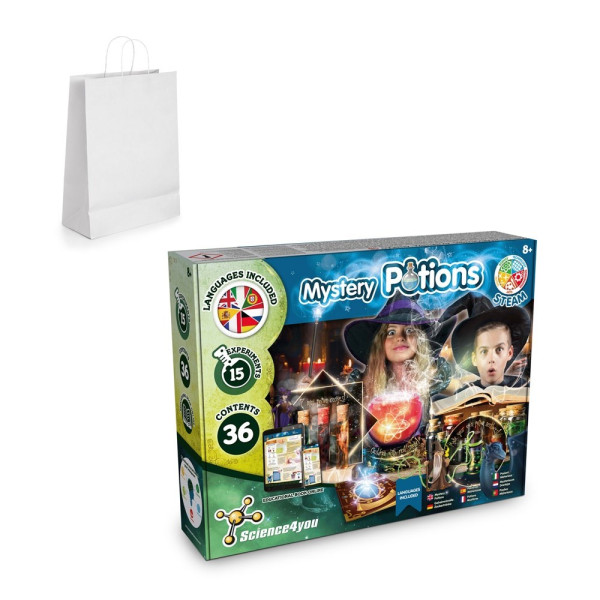 Mystery Potions Kit II. Educatief spel geleverd met een kraftpapieren cadeauzakje (100 g/m²)
