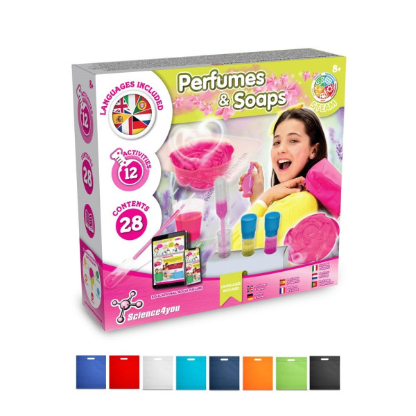 Perfume & Soap Factory Kit IV. Educatief spel geleverd met een non-woven cadeauzakje (80 g/m²)