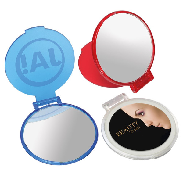 Pocket spiegeltje, rond