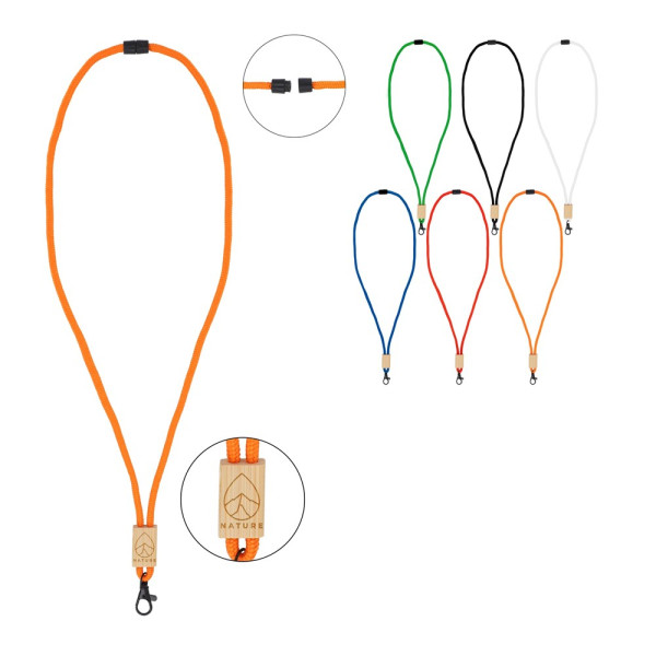 R-PET paracord lanyard