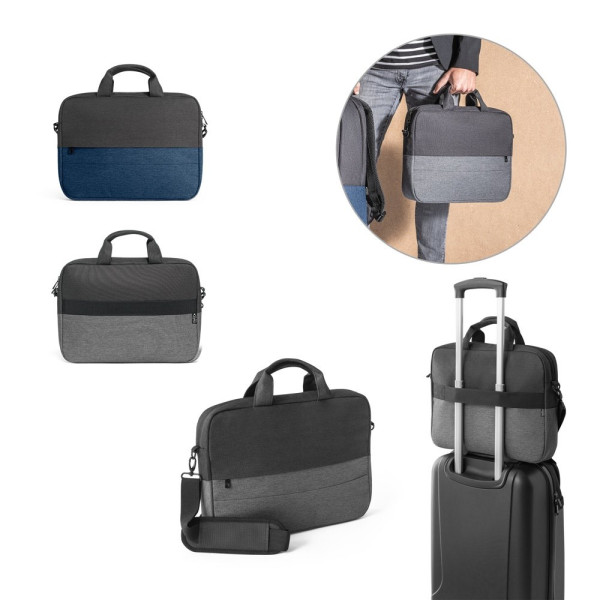 GENOA. Gewatteerde laptoptas van 600D gerecycled polyester met hoge dichtheid 15”