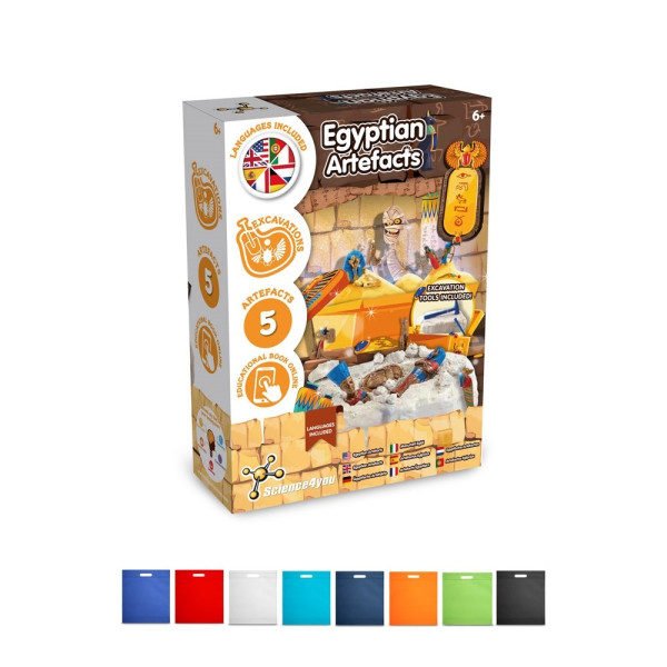 Ancient Egypt Excavation Kit IV. Educatief spel geleverd met een non-woven cadeauzakje (80 g/m²)