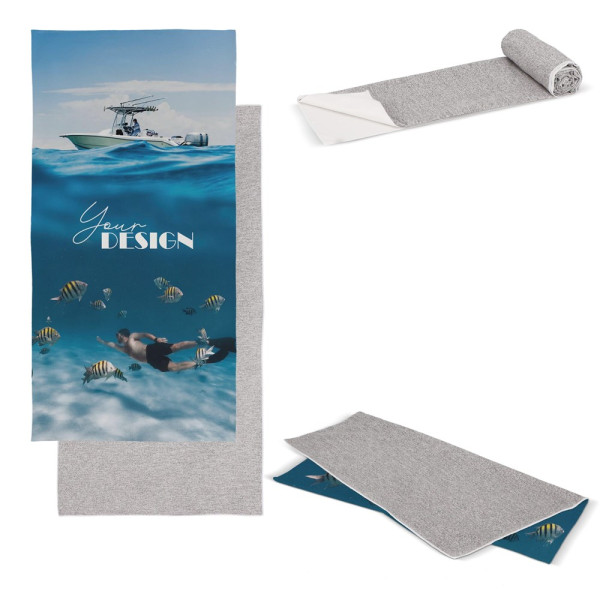 Sneldrogende handdoek R-PET 70x140cm sublimatie