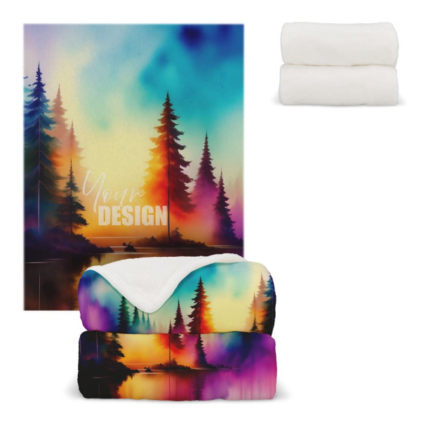 Coral fleece deken sublimatie 130x170 cm 270g/m²