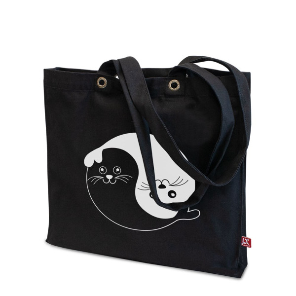 LANTAU - Shopper met lange handvatten en bodem-/zijvouw