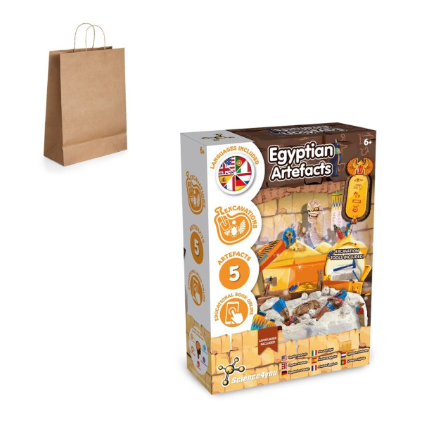 Ancient Egypt Excavation Kit III. Educatief spel geleverd met een kraftpapier cadeauzakje (115 g/m²)